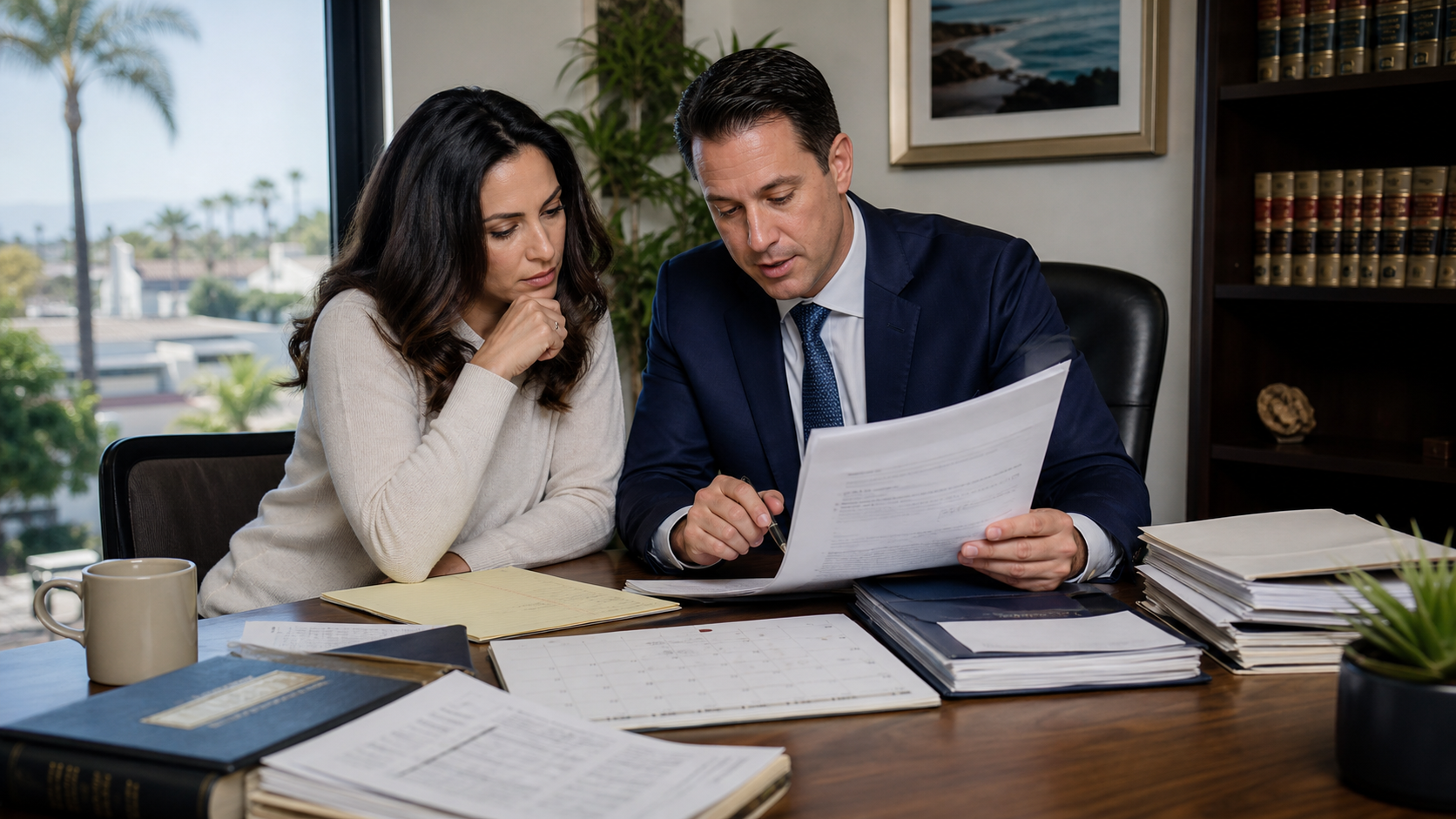 Organized official records and planning materials for tax review