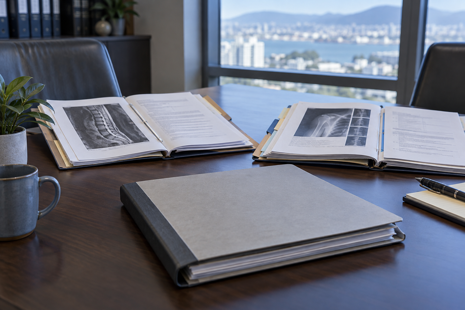 Separate treating reports and an authorized-review folder