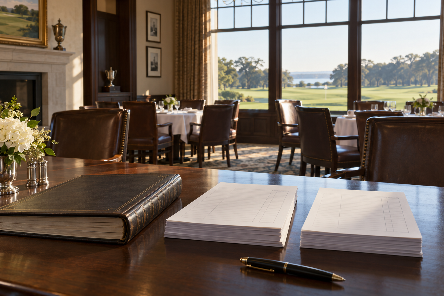 Golf club records and tax materials illustrating nonmember sales and cost allocation
