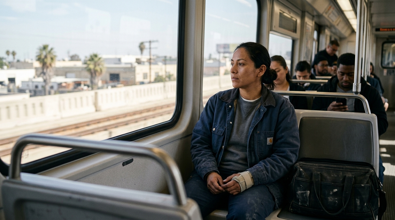 Passenger considering a workplace injury claim while riding public transit